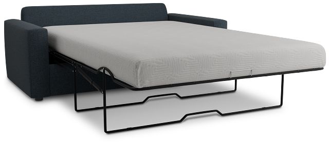 Siesta Elite Dark Blue Fabric Memory Foam Sleeper
