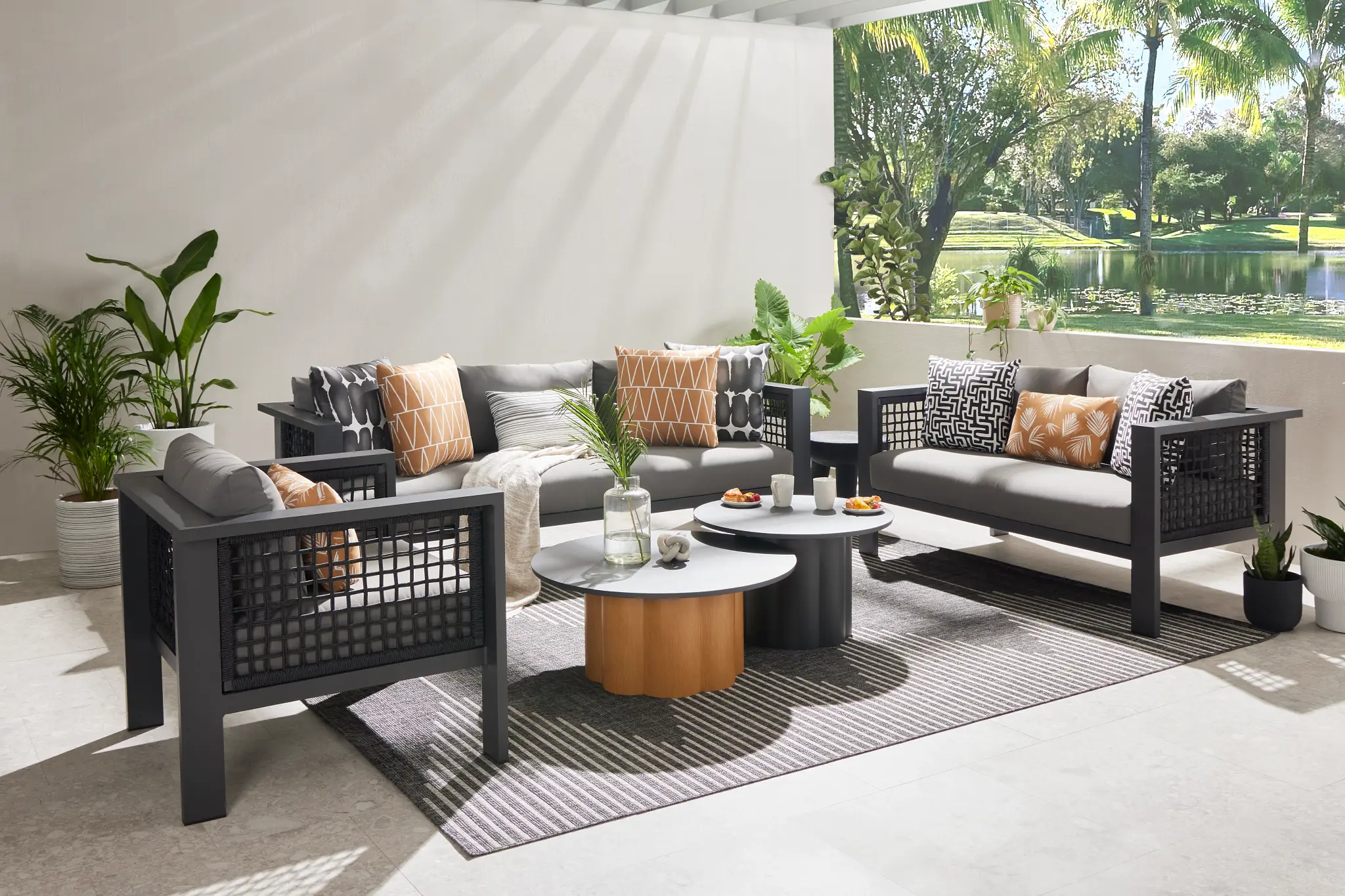 Sunrise Dark Gray Sofa Sunrise Dark Gray Sofa