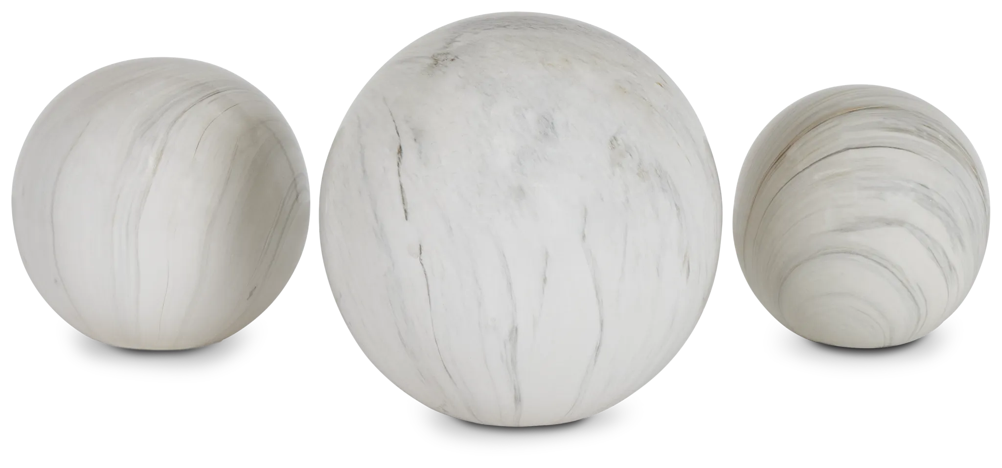 Cian Light Gray Set Of 3 Balls