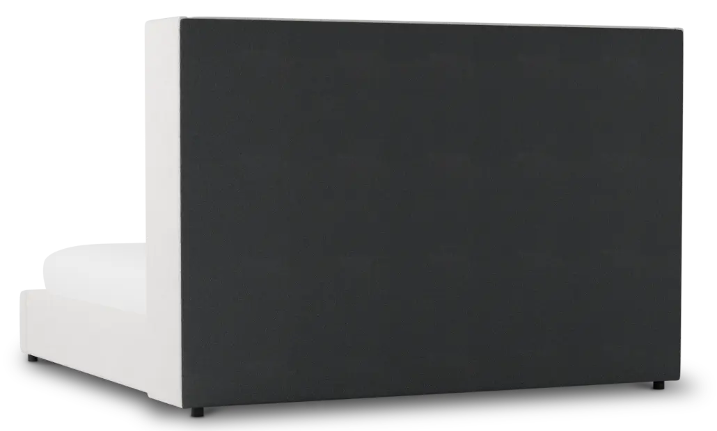 Captiva Linen Light Beige 60" Upholstered Shelter Bed Captiva Linen Light Beige 60" Upholstered Shelter Bed