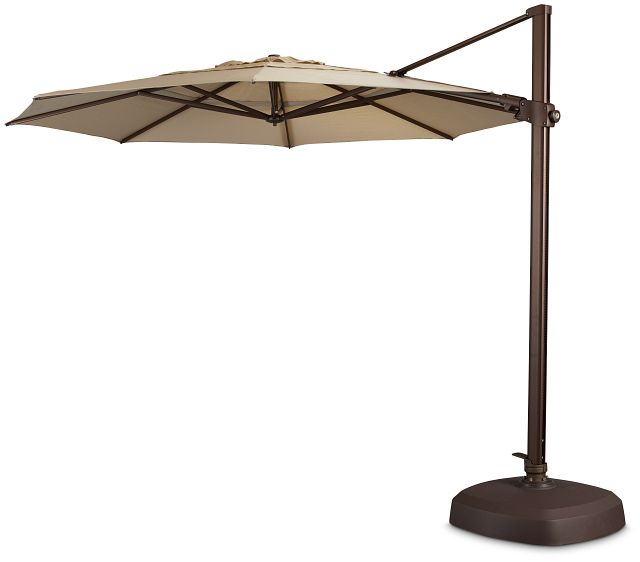 Abacos Khaki Cantilever Umbrella Set