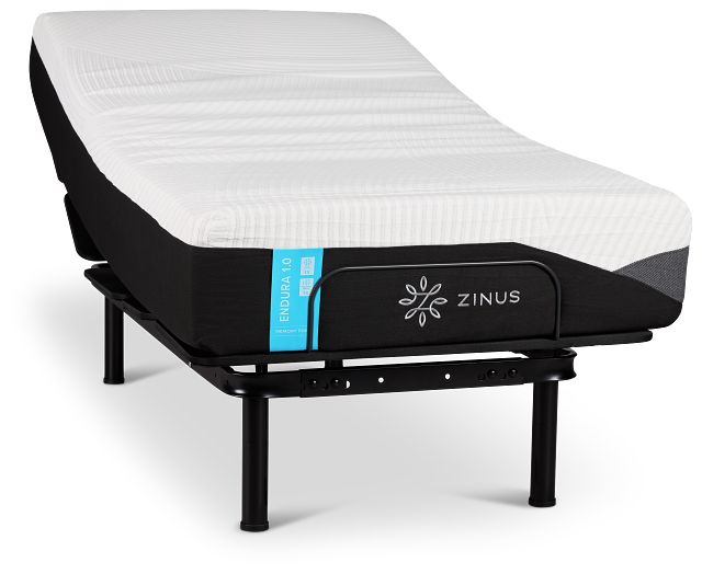 Zinus Endura 1.0 Firm Slat Adjustable Mattress Set