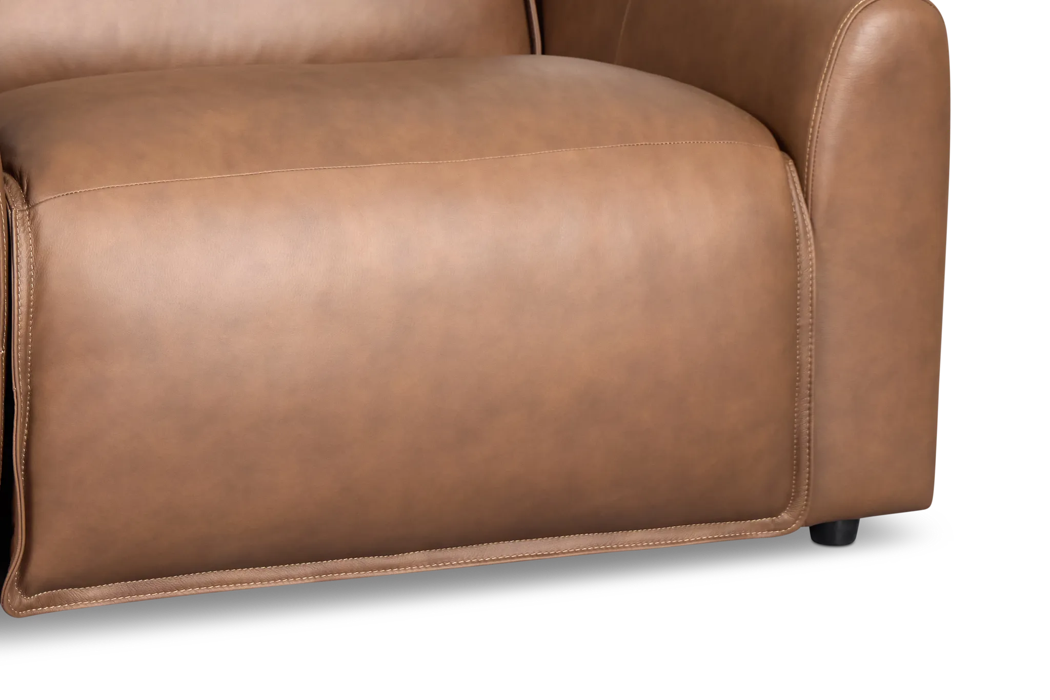 Edison Dark Brown Lthr/vinyl Power Recliner With Power Headrest