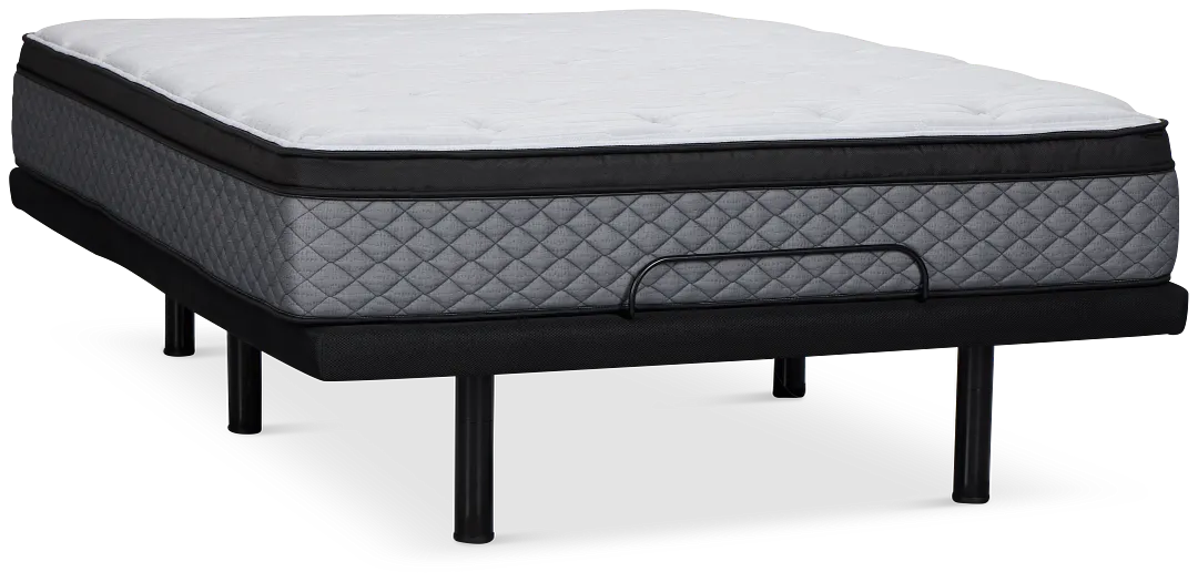 Kevin Charles By Sealy Essential Plush Deluxe Adjustable Mattress Set