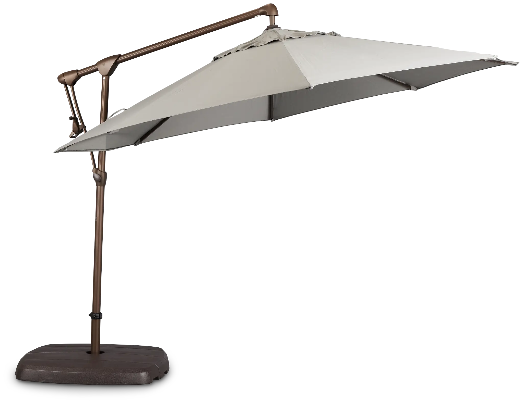 Grenada Gray Cantilever Umbrella Set Grenada Gray Cantilever Umbrella Set