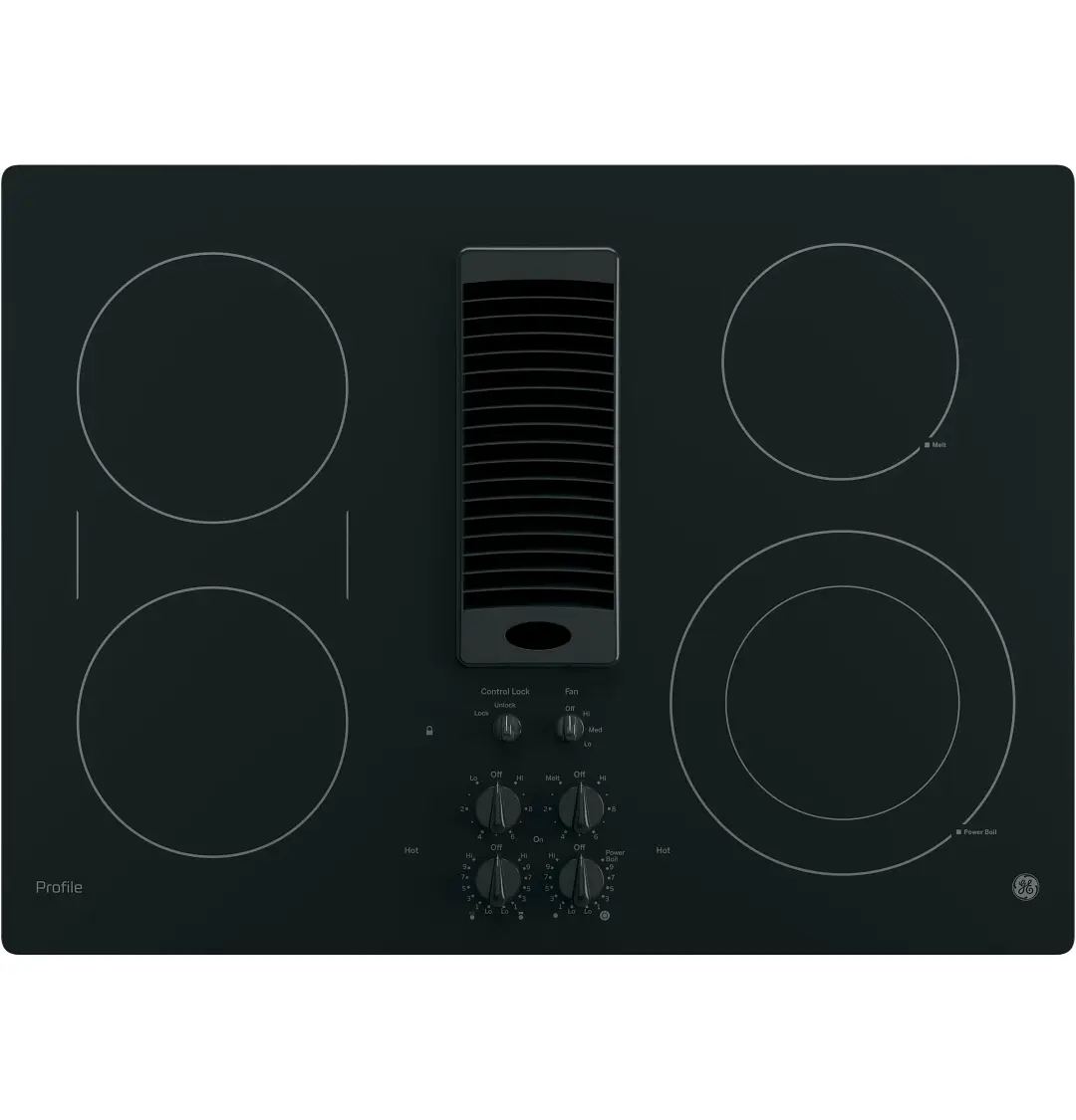 Ge Profile 9830 Series Black 30" Electric Cook Top Ge Profile 9830 Series Black 30" Electric Cook Top