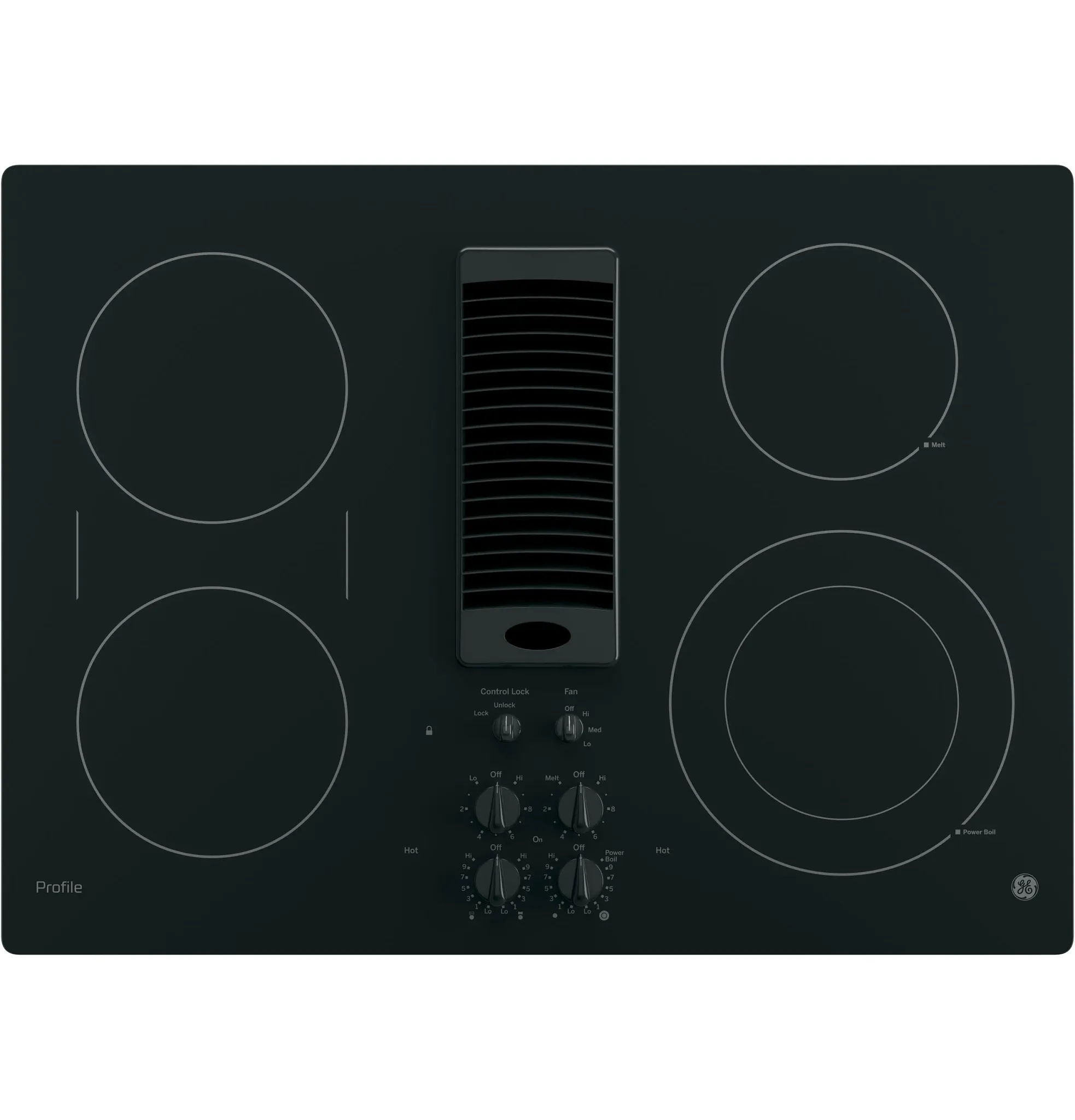 Ge Profile 9830 Series Black 30" Electric Cook Top