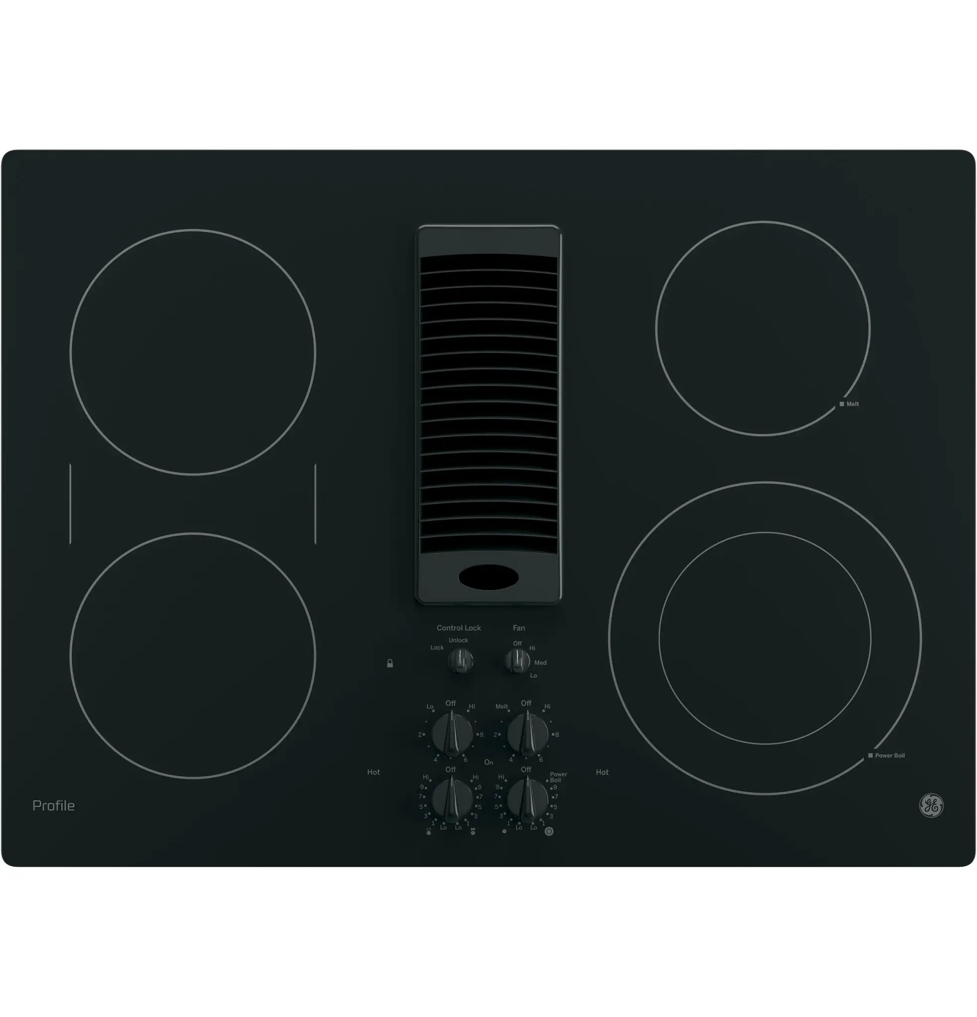 Ge Profile 9830 Series Black 30" Electric Cook Top Ge Profile 9830 Series Black 30" Electric Cook Top