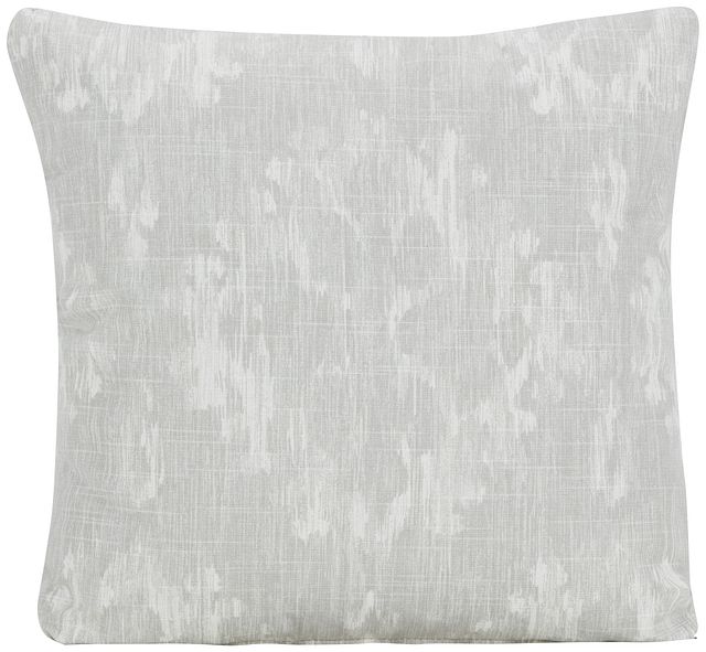 Bandula Light Gray Fabric Square Accent Pillow