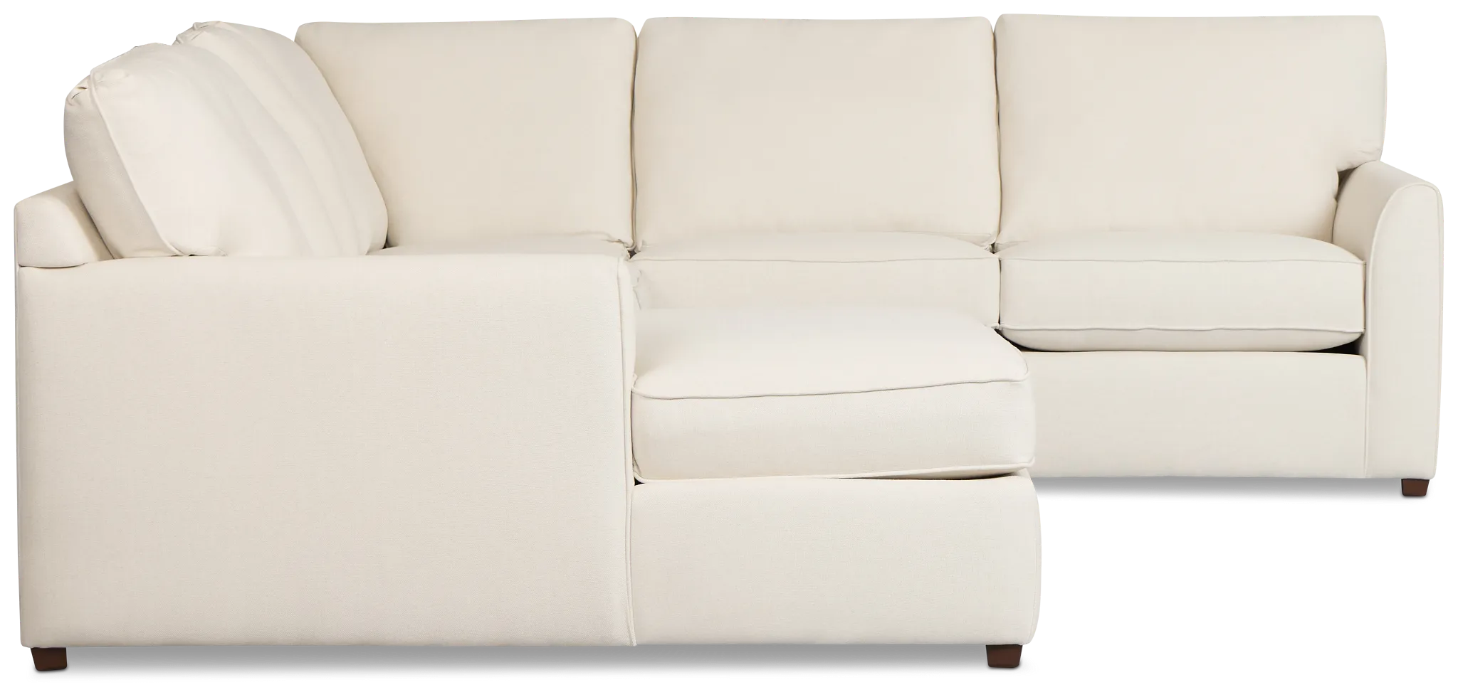 Tate Light Beige Fabric Large Left Chaise Sectional