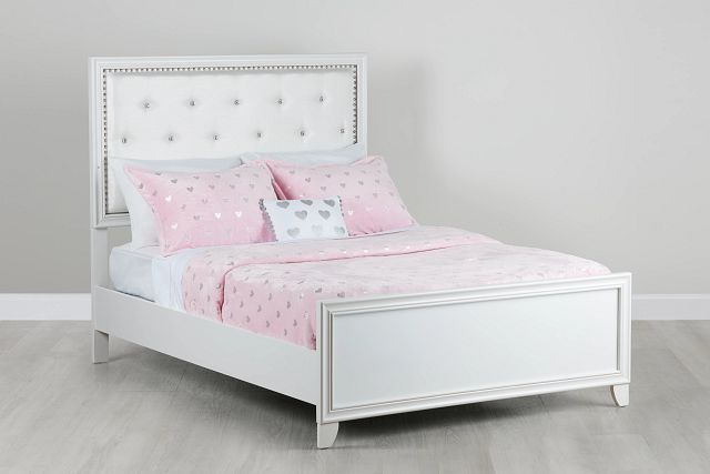 Isabella White Panel Bed (0)