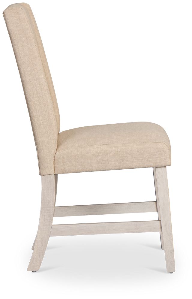 Delray White Upholstered Side Chair