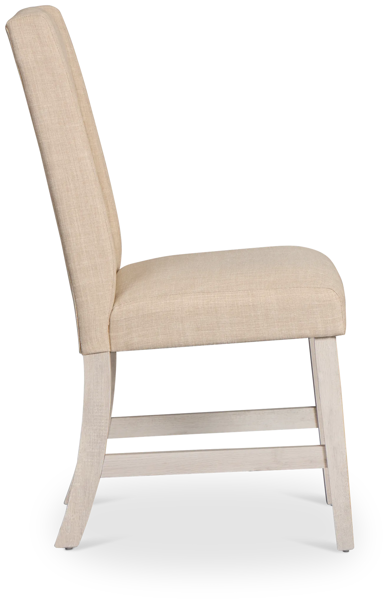 Delray White Upholstered Side Chair