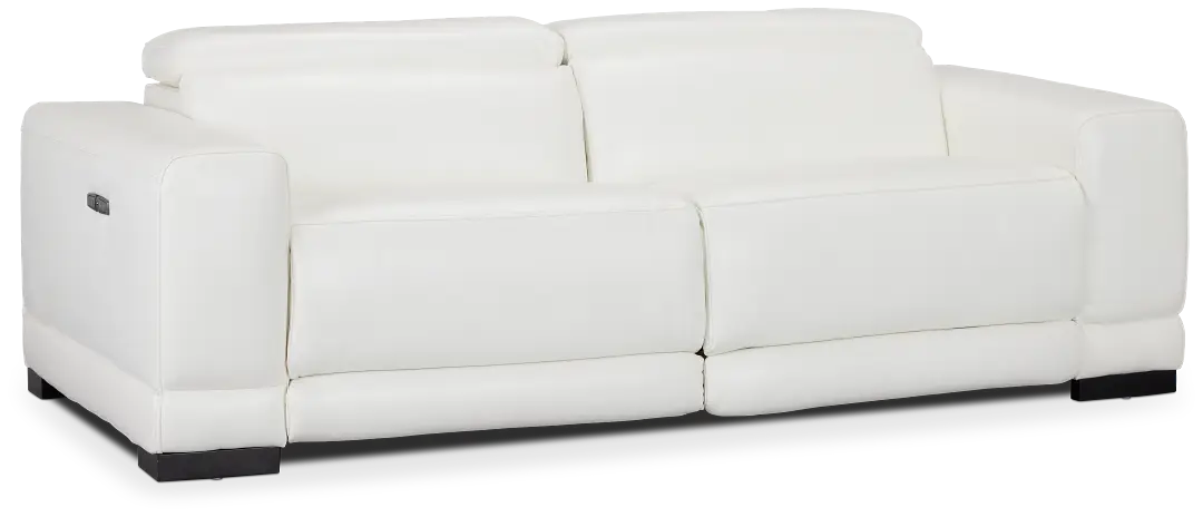 Lombardy White Micro Power Reclining Sofa Lombardy White Micro Power Reclining Sofa