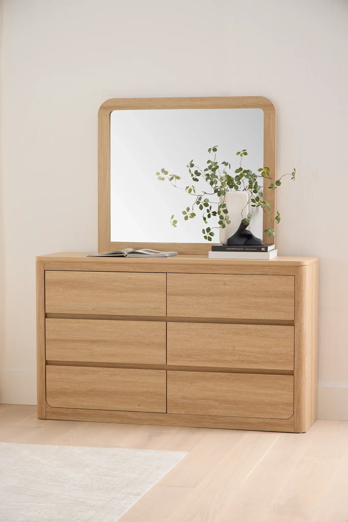 Emory Light Tone Dresser & Mirror Emory Light Tone Dresser & Mirror