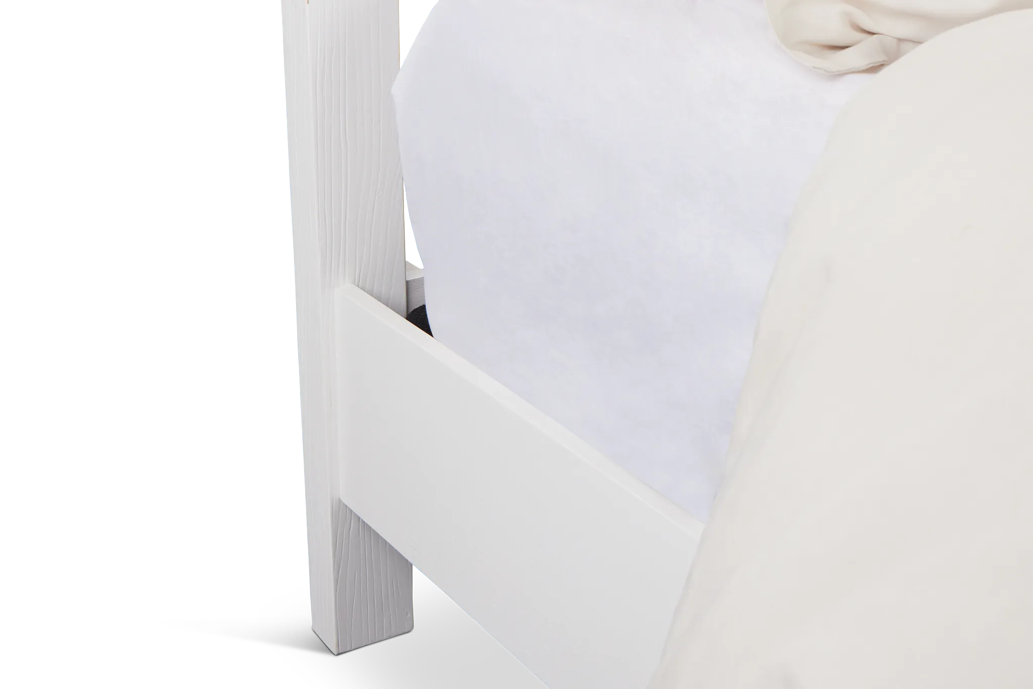 Anton White Panel Bed