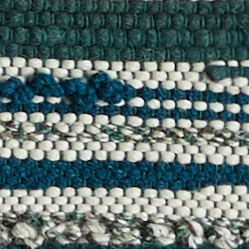 Cizin Dark Teal Wool Blend 8x10 Area Rug