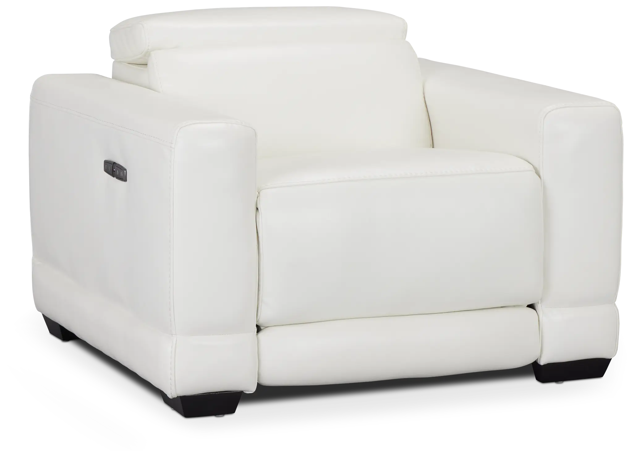 Lombardy White Micro Power Recliner Lombardy White Micro Power Recliner