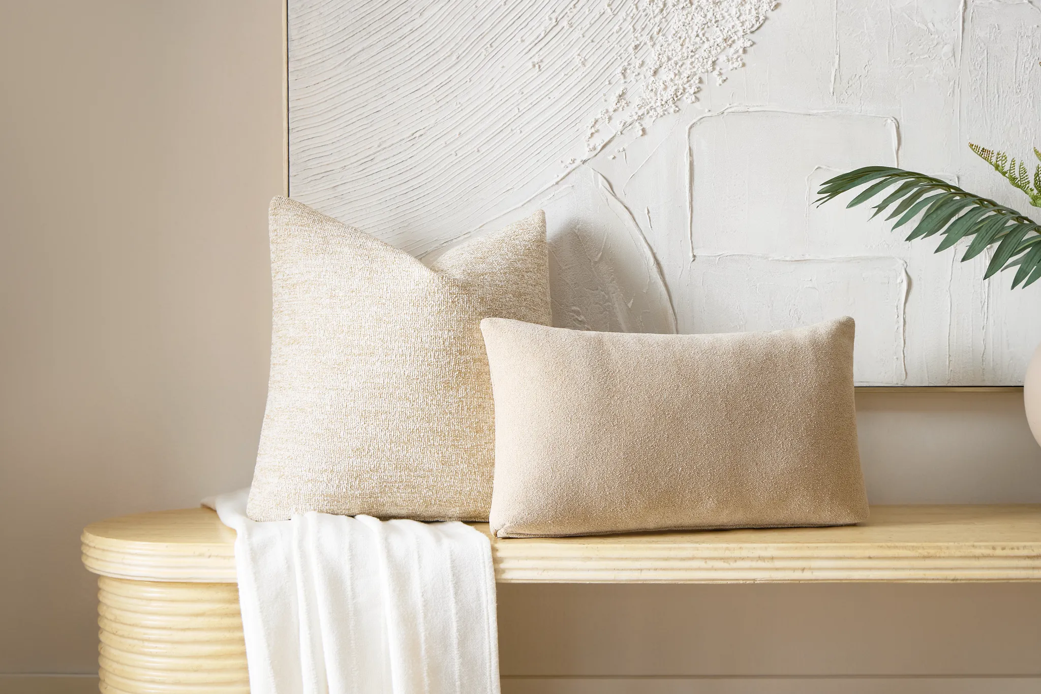 Baxter Taupe 20" Accent Pillow