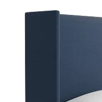 Captiva Peyton Dark Blue 60" Upholstered Shelter Bed