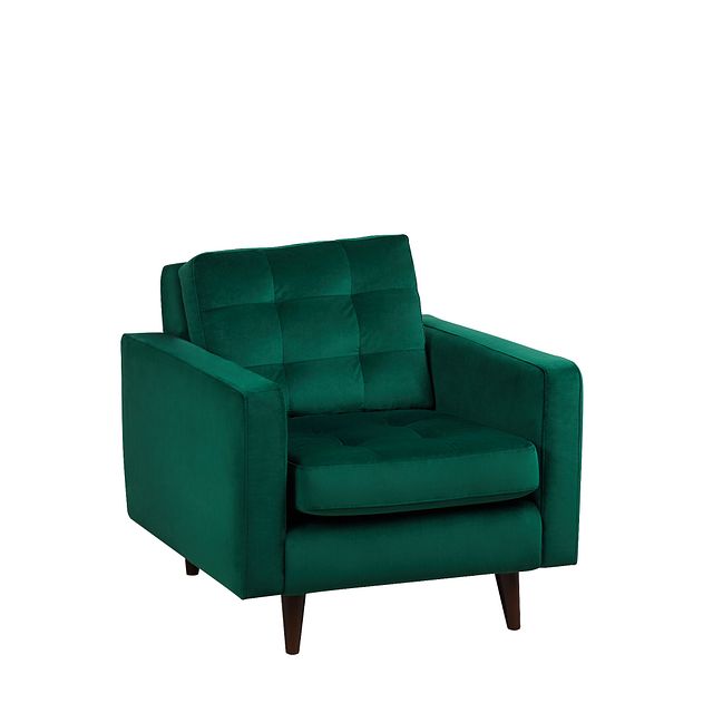 Joya Green Velvet Chair (2)
