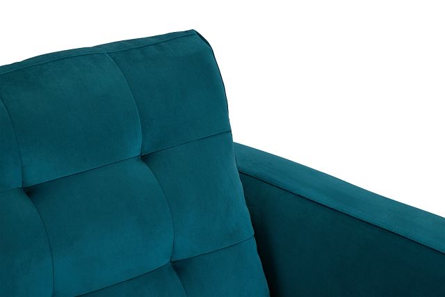 Mila Teal Velvet Chair (5)