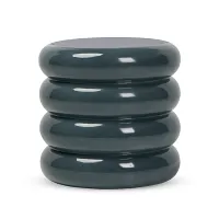Four Hands West Dark Gray Concrete Round End Table