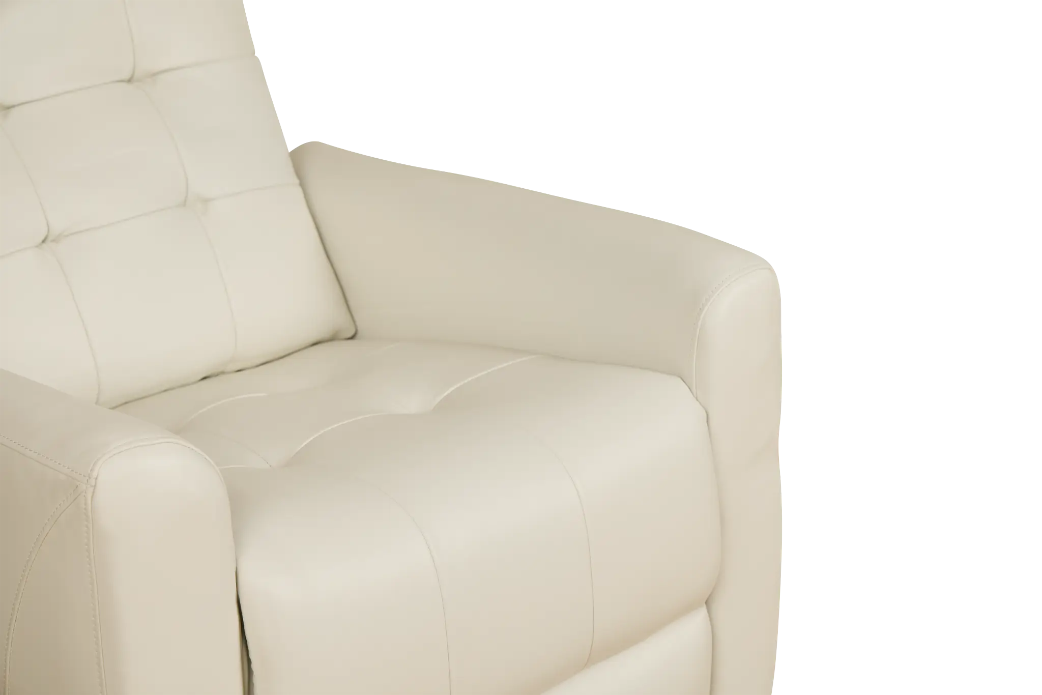 Izzy White Lthr/vinyl Power Swivel Glider Recliner Izzy White Lthr/vinyl Power Swivel Glider Recliner