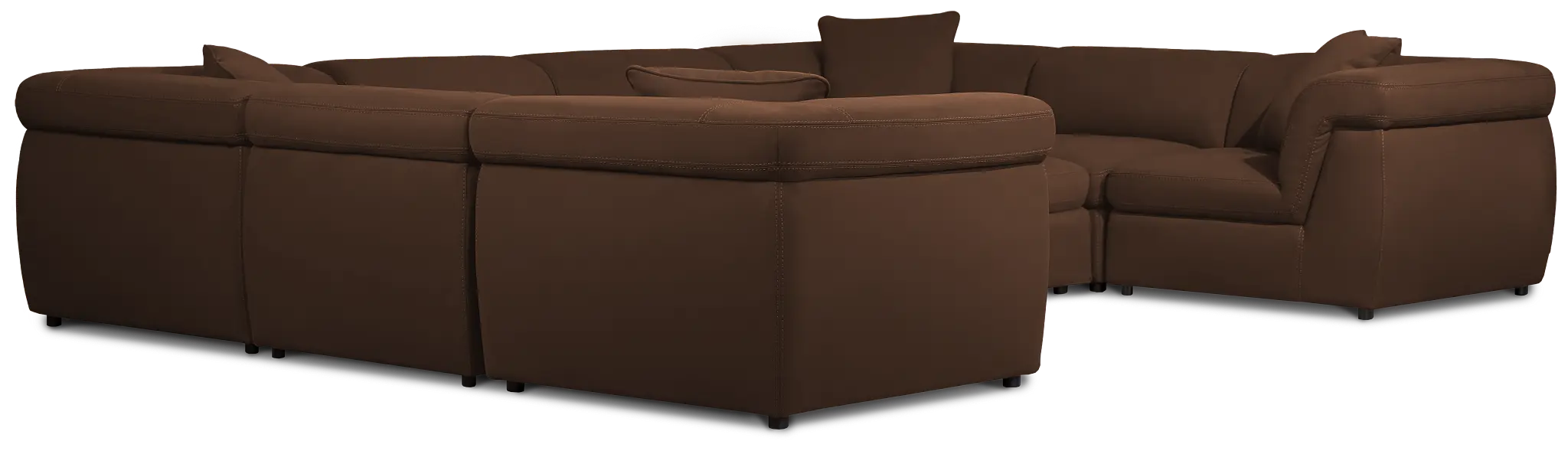 Aria Dark Brown Micro Immersive 10-piece Modular Sectional W/4 Speakers Aria Dark Brown Micro Immersive 10-piece Modular Sectional W/4 Speakers