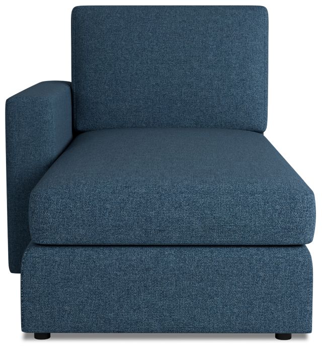 Citymod Blue Fabric Left Chaise