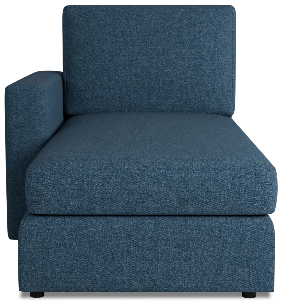 Citymod Blue Fabric Left Chaise