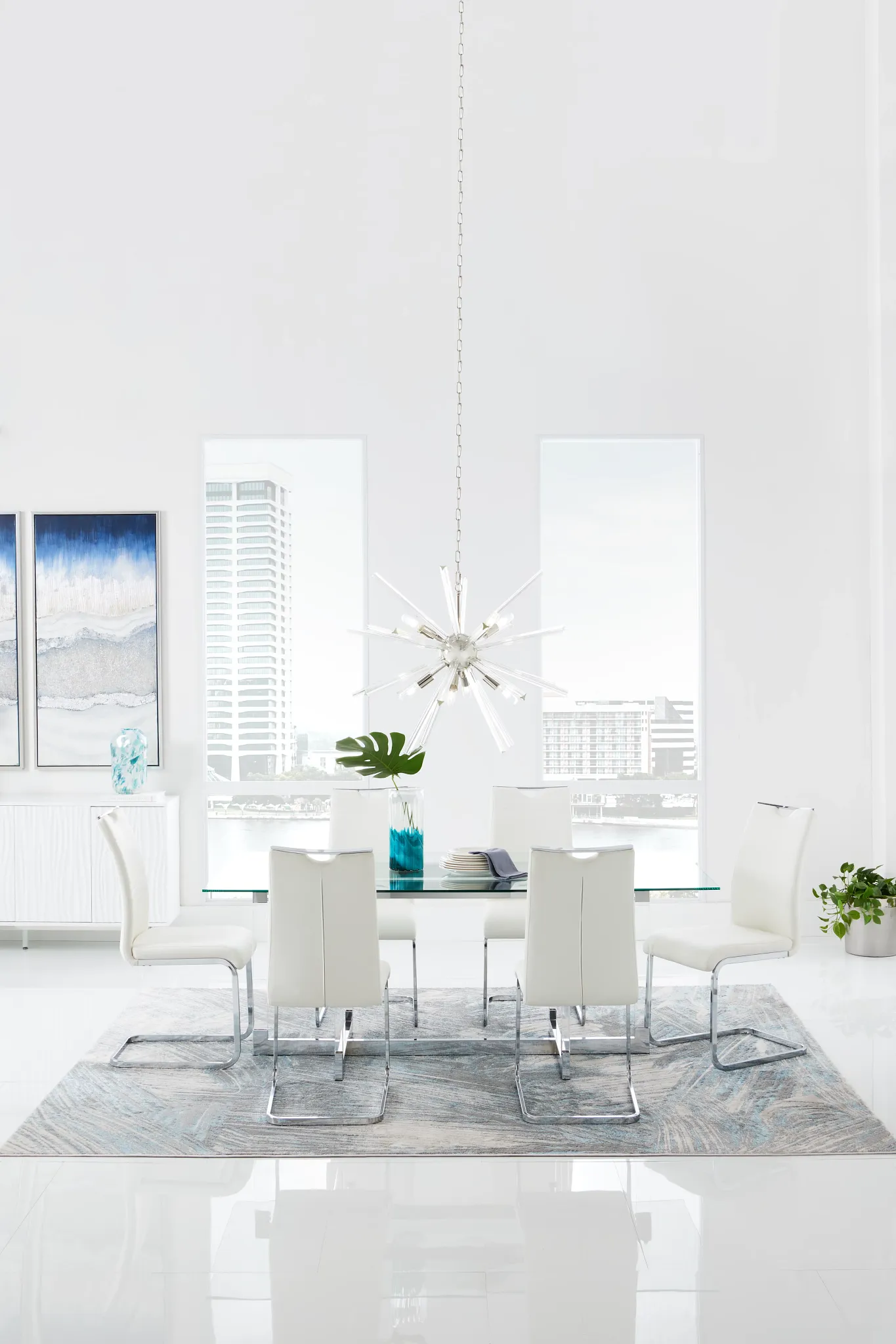 Denmark Glass Rectangular Table