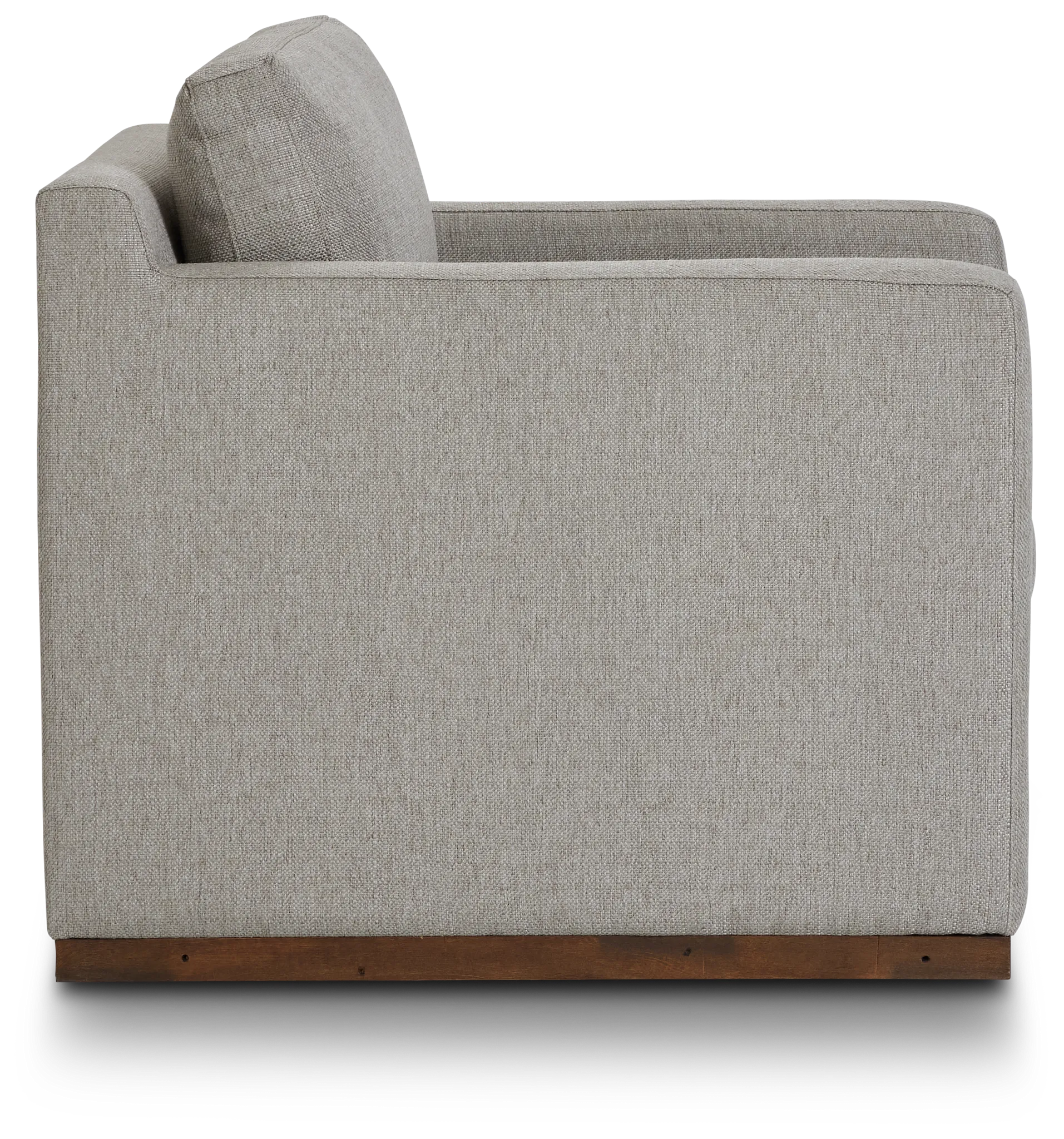 Mckenzie Light Gray Fabric Swivel Accent Chair