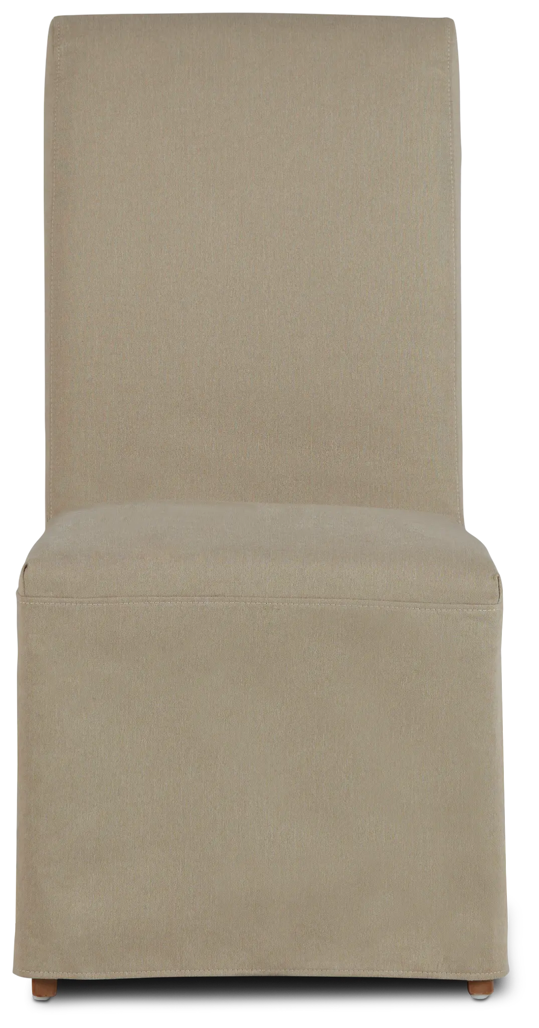 Destination Beige Long Slipcover Chair With Light Tone Leg Destination Beige Long Slipcover Chair With Light Tone Leg