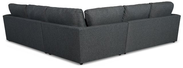 Noah Dark Gray Fabric Small Two-arm Sectional