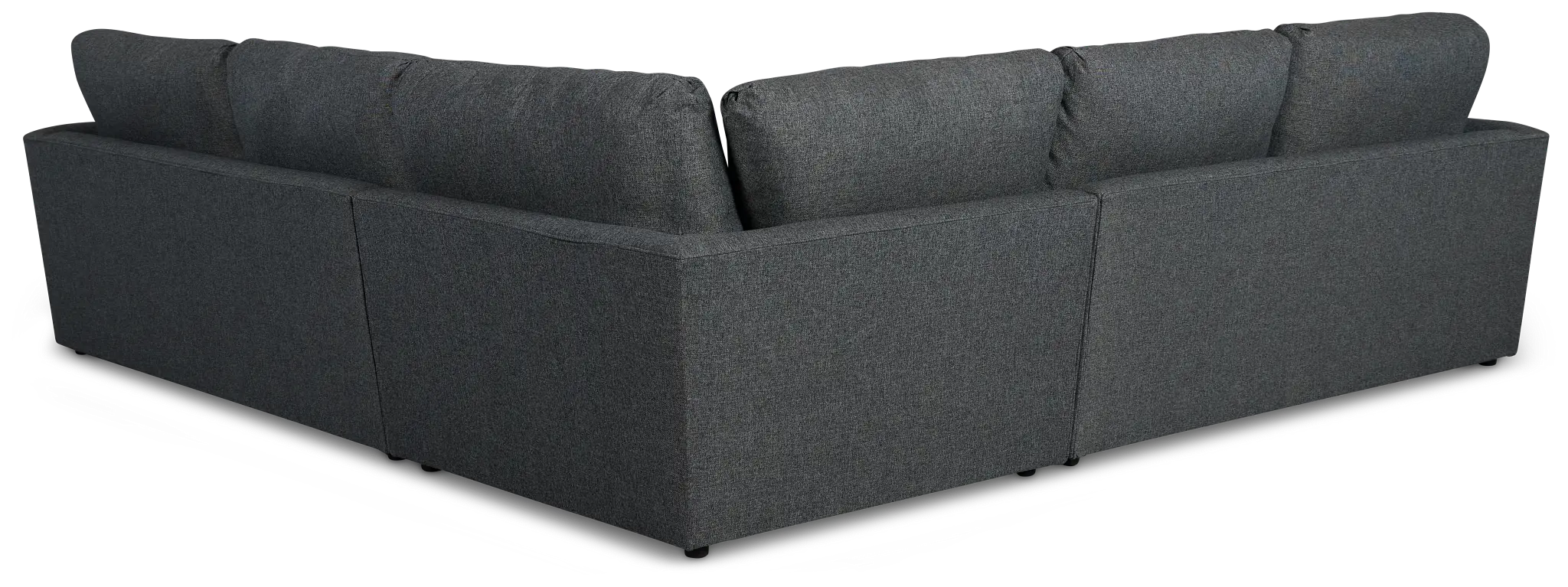 Noah Dark Gray Fabric Small Two-arm Sectional Noah Dark Gray Fabric Small Two-arm Sectional