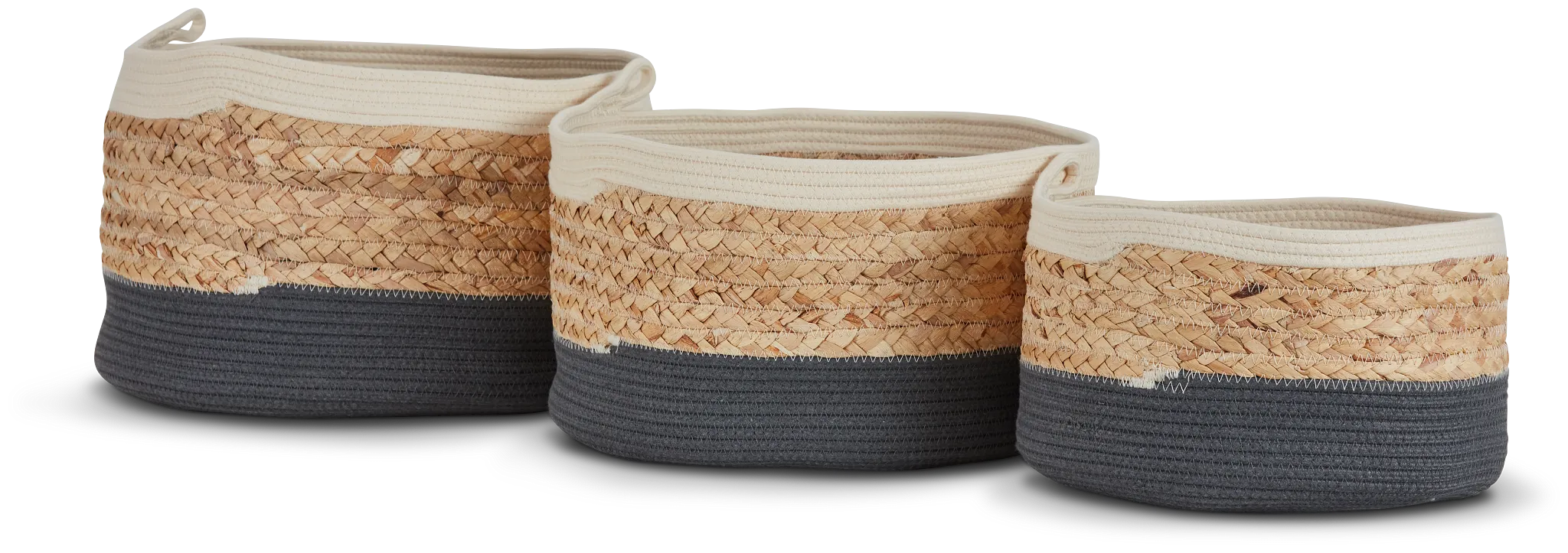 Ariel Multicolored Set Of 3 Basket