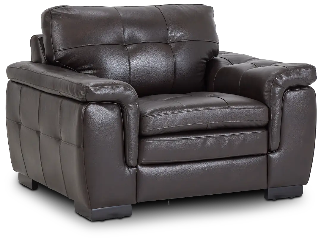 Braden Dark Brown Leather Chair Braden Dark Brown Leather Chair