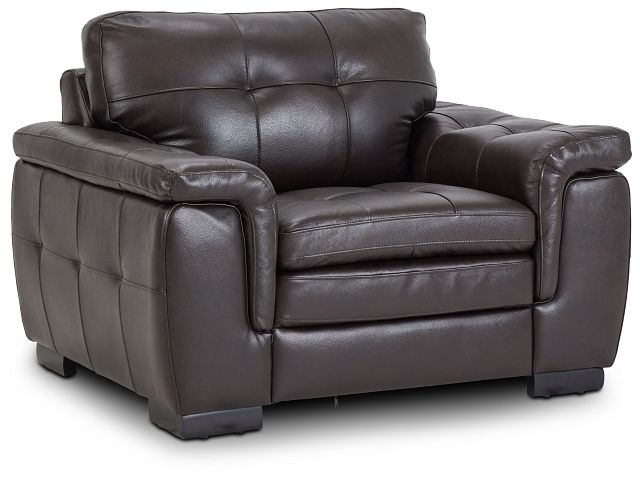 Braden Dark Brown Leather Chair