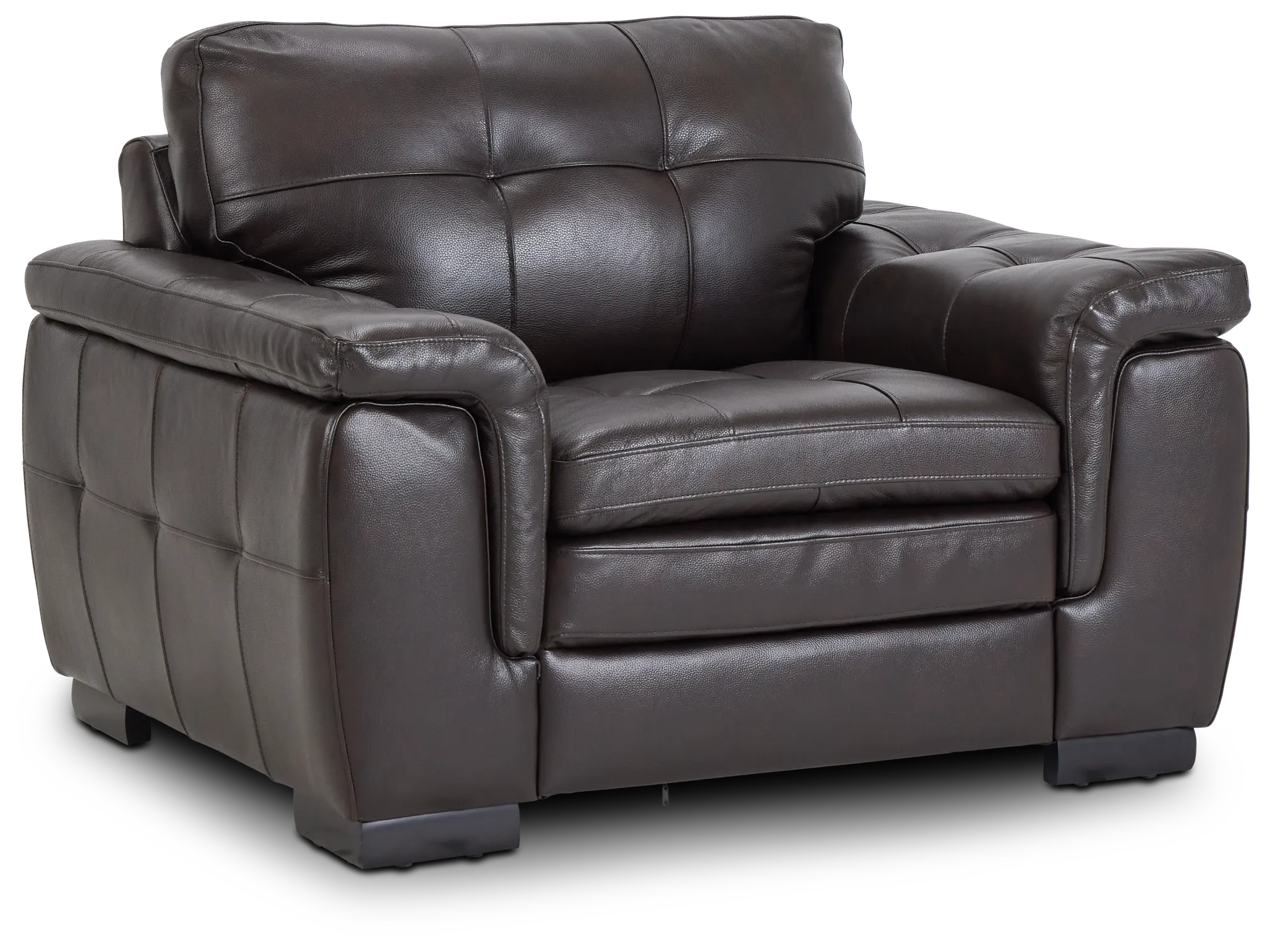 Braden Dark Brown Leather Chair