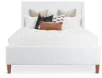 Provo White Uph Panel Bed
