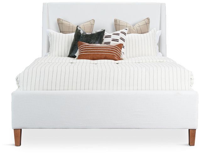 Provo White Uph Panel Bed