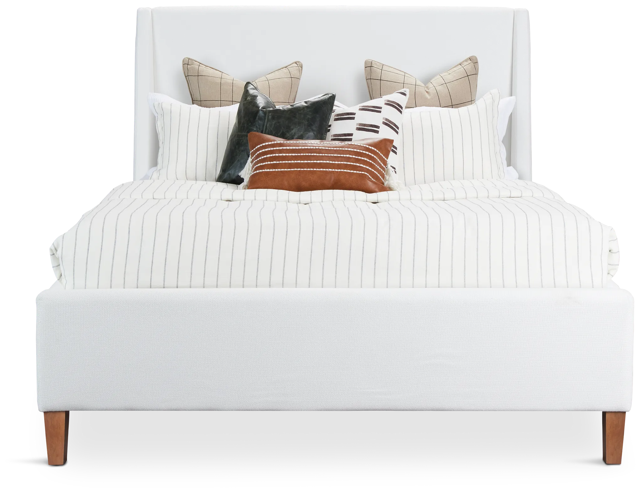 Provo White Uph Panel Bed