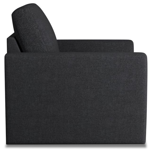 Citymod Dark Gray Fabric Swivel Chair