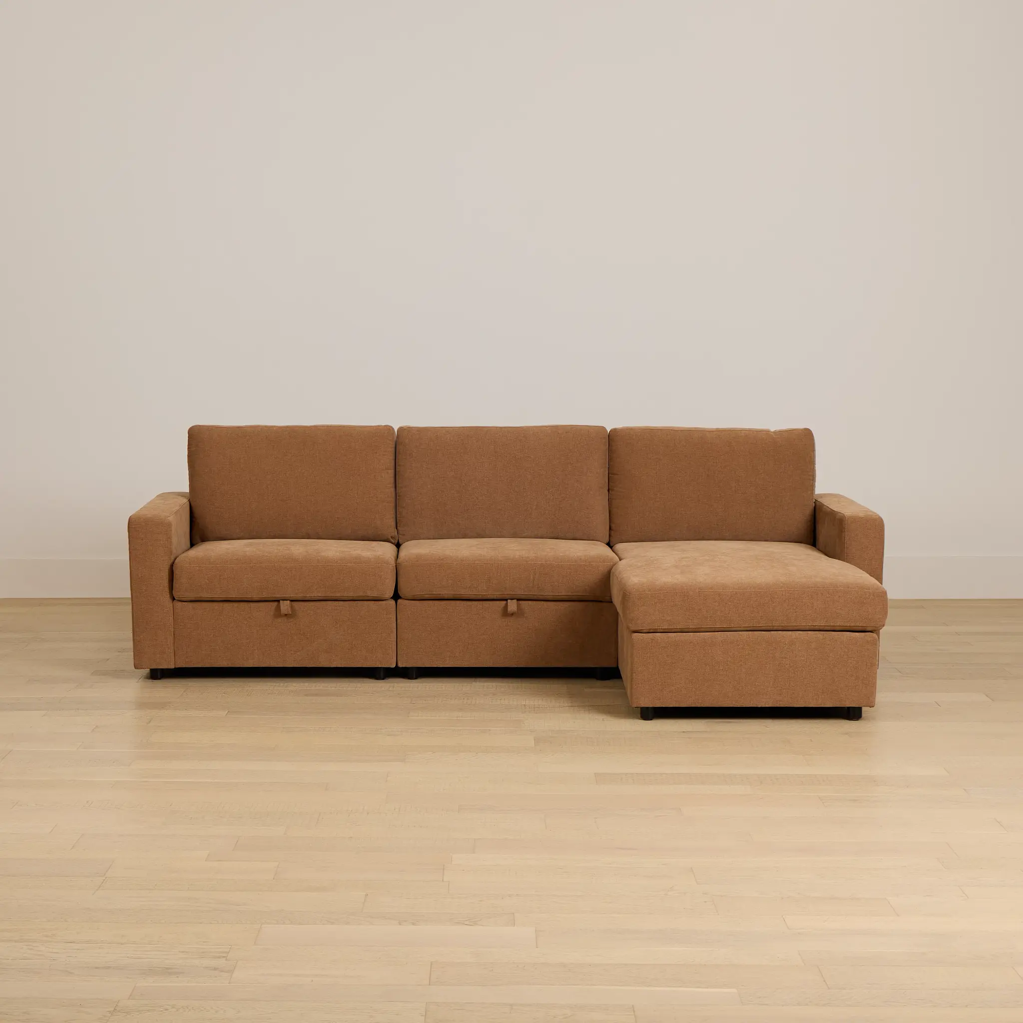 Addie Brown Fabric Right Chaise Storage Sectional Addie Brown Fabric Right Chaise Storage Sectional