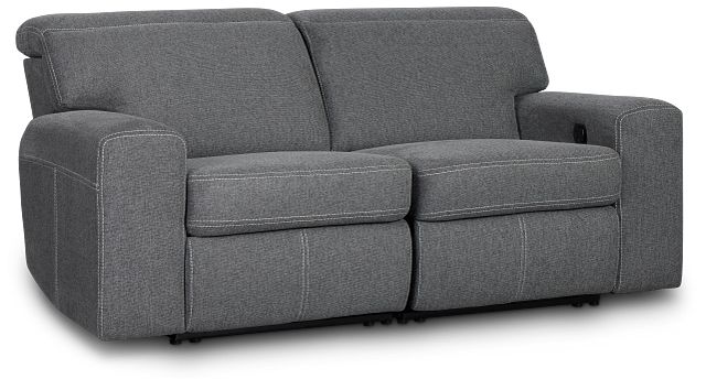 Callum Dark Gray Fabric Reclining Sofa