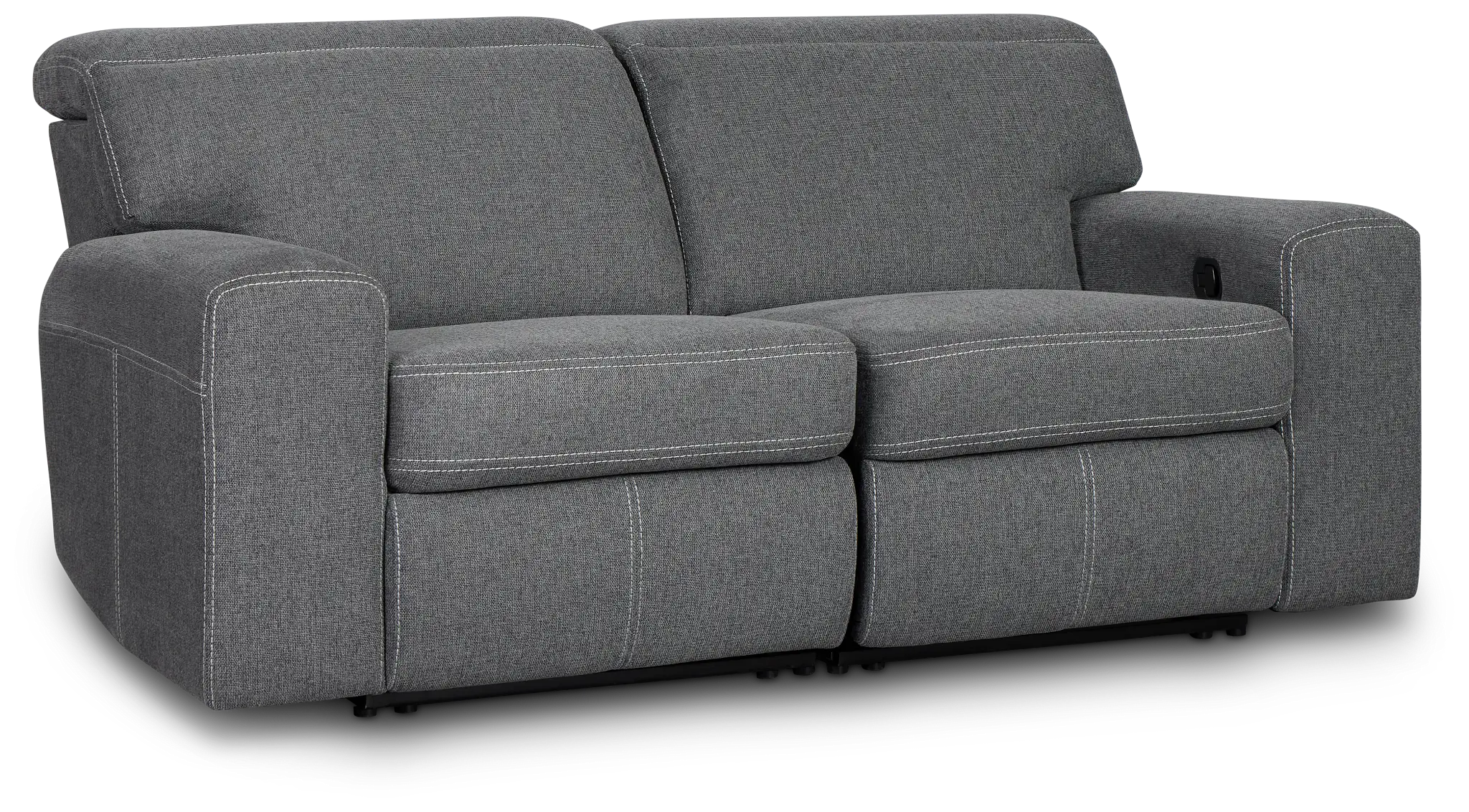 Callum Dark Gray Fabric Reclining Sofa Callum Dark Gray Fabric Reclining Sofa