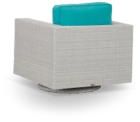 Biscayne Dark Teal Swivel Chair