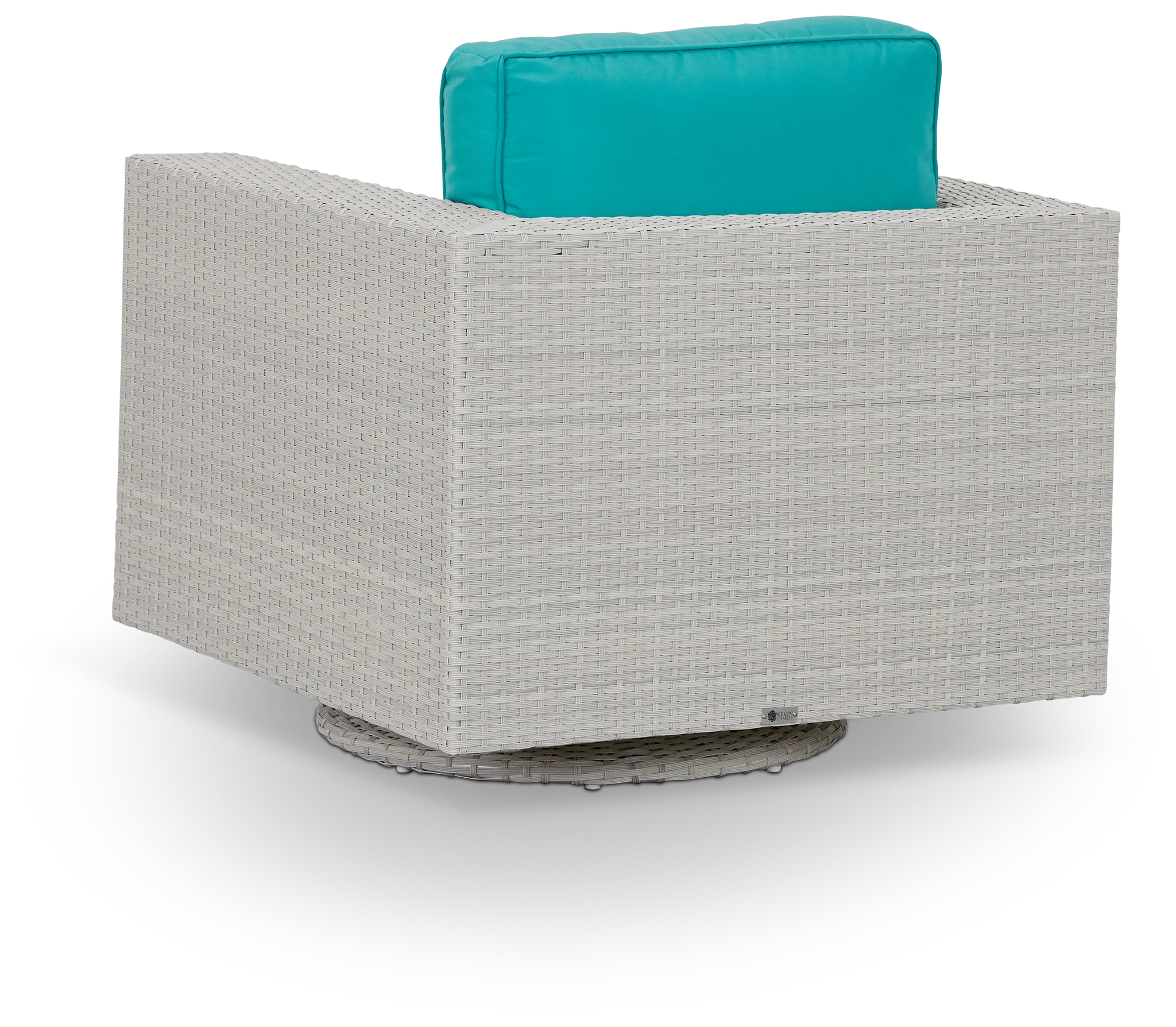 Biscayne Dark Teal Swivel Chair