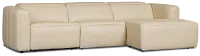 Jace Ivory Lthr/vinyl Right Chaise Power Reclining Sectional
